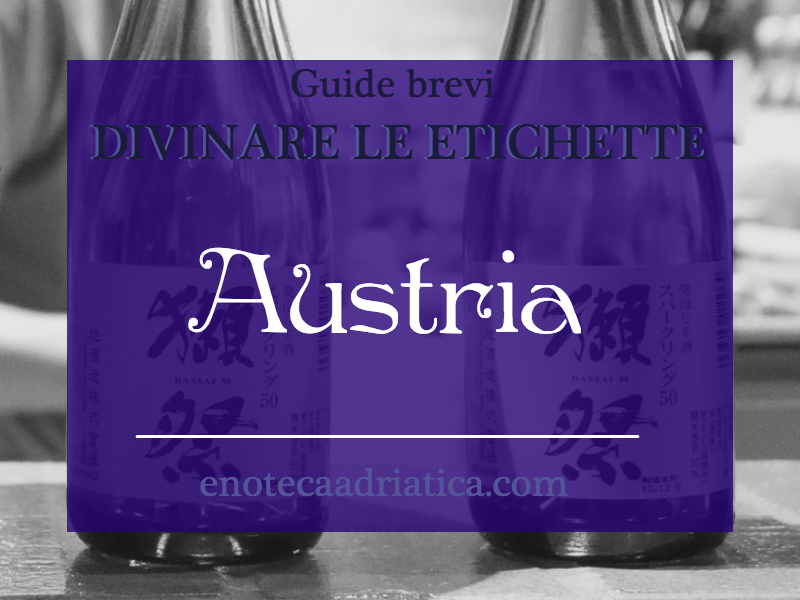 [Guide brevi] Come leggere le etichette del vino austriaco